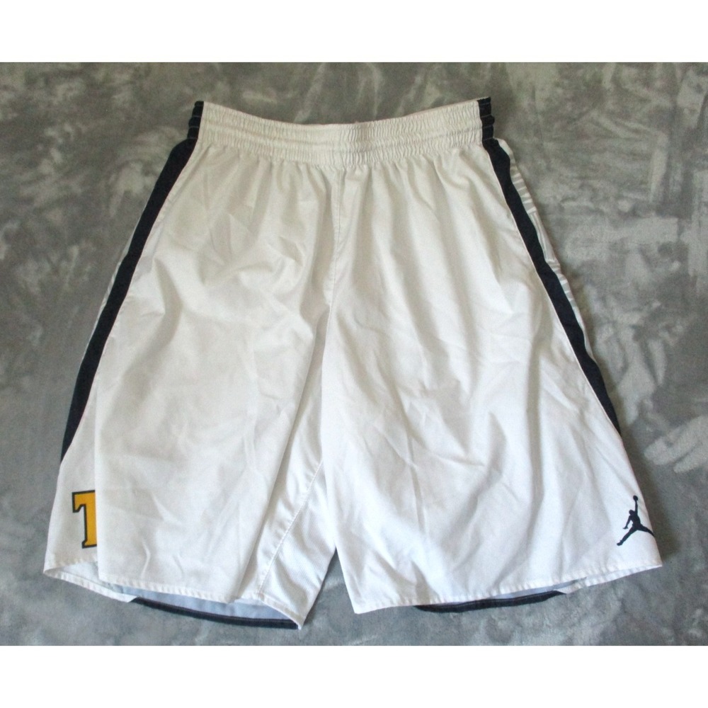 T Tennessee Print White Basketball Shorts Mens XXL  Jordan Jump Man Logo Brand